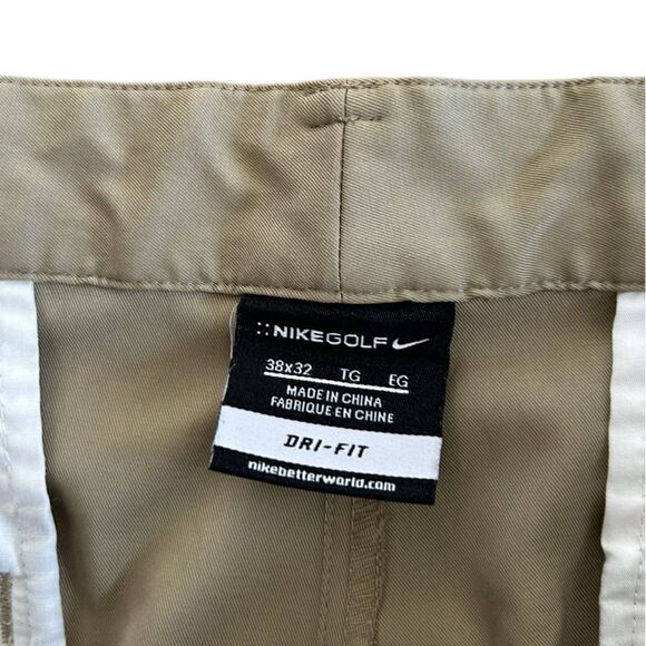 Nike Golf Dri-Fit Pants Men's Tan / Chino / Khaki Activewear Casual 38 x 32 - Picture 4 of 5